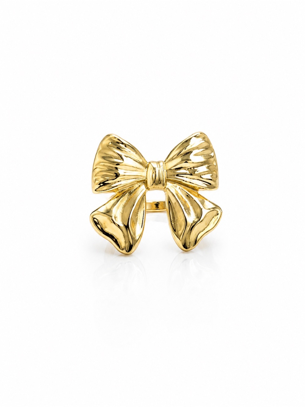 Gold Bow Statement Ring